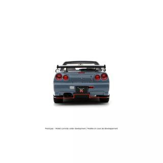 Nissan Skyline GT-R (BNR34) with Body Kit Stealth Grey 2025 OttO mobile 1:18 Resinemodell (Türen, Motorhaube... nicht zu öffnen!)